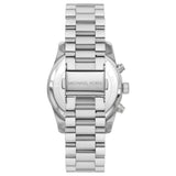 Michael Kors Lexington Chronograph Black Dial Silver Steel Strap Watch For Women - MK7277 Authentic Buy Shop Now