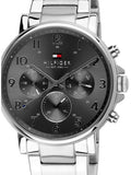 Tommy Hilfiger Chronograph Grey Dial Silver Steel Strap Watch for Men - 1710382 Authentic Buy Shop Now