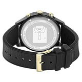Lacoste 12.12 Chronograph Black Dial Black Silicon Strap Watch for Men - 2011012 Authentic Buy Shop Now