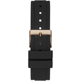 Guess Solstice Diamonds Black Mother of Pearl Dial Black Rubber Strap Watch for Women - GW0113L2 Authentic Buy Shop Now