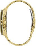 Guess Surge Chronograph Black Dial Gold Steel Strap Watch for Men - W1258G2 Authentic Buy Shop Now