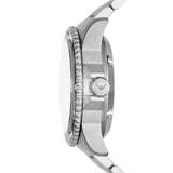 Emporio Armani Diver Automatic Green Dial Silver Steel Strap Watch For Men - AR60061 Authentic Buy Shop Now