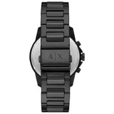 Armani Exchange Chronograph Black Dial Black Steel Strap Watch For Men - AX7140 Authentic Buy Shop Now