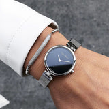Calvin Klein Authentic Black Dial Silver Mesh Bracelet Watch for Women - K8G23121 Authentic Buy Shop Now