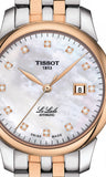 Tissot Le Locle Automatic Lady Mother of Pearl Dial Two Tone Steel Strap Watch For Women - T006.207.22.116.00 Authentic Buy Shop Now