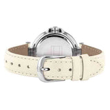 Tommy Hilfiger Angela Silver Dial Cream Leather Strap Watch for Women - 1782123 Authentic Buy Shop Now