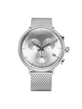 Calvin Klein High Noon Silver Dial Silver Mesh Bracelet Watch for Men - K8M27126 Authentic Buy Shop Now