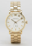 Marc Jacobs Baker White Dial Gold Steel Strap Watch for Women - MBM3243 Authentic Buy Shop Now