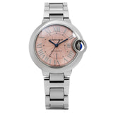 Cartier Ballon Bleu de Cartier Pink Dial Silver Steel Strap Watch for Women - WSBB0046 Authentic Buy Shop Now