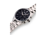 Hugo Boss Commander Black Dial Silver Steel Strap Watch for Men - 1513433 Authentic Buy Shop Now