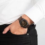 Fossil Machine Flight Chronograph Brown Dial Brown Leather Strap Watch for Men - FS4656 Authentic Buy Shop Now