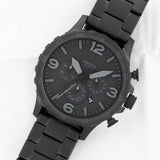 Fossil Nate Chronograph Black Dial Black Steel Strap Watch for Men - JR1401 Authentic Buy Shop Now