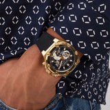 Guess Third Gear Multifunction Black Dial Black Rubber Strap Watch for Men - GW0334G2 Authentic Buy Shop Now