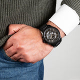 Armani Exchange Drexler Chronograph Black Dial Black Steel Strap Watch For Men - AX2601 Authentic Buy Shop Now