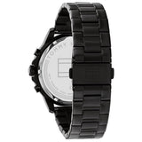 Tommy Hilfiger Henry Chronograph Black Dial Black Steel Strap Watch For Men - 1710478 Authentic Buy Shop Now