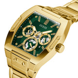Guess Phoenix Multi Function Green Dial Gold Steel Strap Watch for Men - GW0456G3 Authentic Buy Shop Now