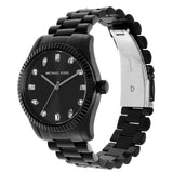 Michael Kors Lexington Lux Black Dial Black Steel Strap Watch For Women - MK7442 Authentic Buy Shop Now