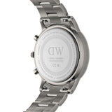 Daniel Wellington Iconic Link Chronograph Grey Dial Grey Steel Strap Watch for Men - DW00100643 Authentic Buy Shop Now