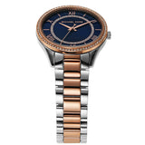 Michael Kors Lauryn Three-Hand Blue Dial Two Tone Steel Strap Watch for Women - MK4738 Authentic Buy Shop Now