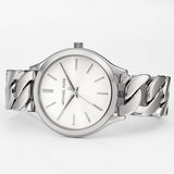 Michael Kors Runway Three-Hand Silver Dial Silver Steel Strap Watch for Women - MK7474 Authentic Buy Shop Now