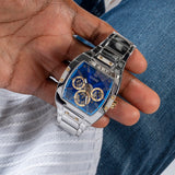 Guess Phoenix Multifunction Blue Dial Silver Steel Strap Watch For Men - GW0456G5 Authentic Buy Shop Now