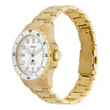 Fossil Blue Dive Three Hand White Dial Gold Steel Strap Watch For Women - ES5350 Authentic Buy Shop Now