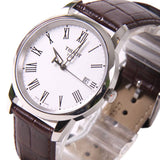 Tissot T Classic Dream White Dial Brown Leather Strap Watch for Men - T033.410.16.013.01 Authentic Buy Shop Now