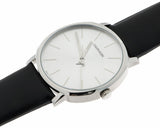 Calvin Klein Posh Silver Dial Black Leather Strap Watch for Men - K8Q311C6 Authentic Buy Shop Now