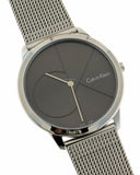 Calvin Klein Minimal Black Dial Silver Mesh Bracelet Watch for Women - K3M22123 Authentic Buy Shop Now