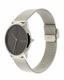 Calvin Klein Minimal Black Dial Silver Mesh Bracelet Watch for Women - K3M22123 Authentic Buy Shop Now