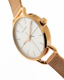 Calvin Klein Even White Dial Rose Gold Mesh Bracelet Watch for Women - K7B23626 Authentic Buy Shop Now