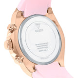 Guess Athena White Dial Pink Rubber Strap Watch For Women - GW0030L4 Authentic Buy Shop Now