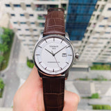 Tissot Luxury Powermatic 80 Silver Dial Brown Leather Strap Watch For Men - T086.407.16.031.00 Authentic Buy Shop Now