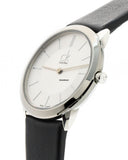 Calvin Klein Minimalist White Dial Black Leather Strap Watch for Men - K3M211C6 Authentic Buy Shop Now