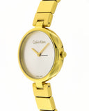 Calvin Klein Authentic Silver Dial Gold Steel Strap Watch for Women - K8G23546 Authentic Buy Shop Now