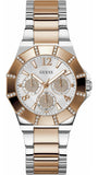 Guess Sunray Multifunction Crystals Silver Dial Two Tone Steel Strap Watch For Women - GW0616L3 Authentic Buy Shop Now