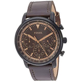 Fossil Goodwin Chronograph Brown Dial Brown Leather Strap Watch for Men - FS5529 Authentic Buy Shop Now