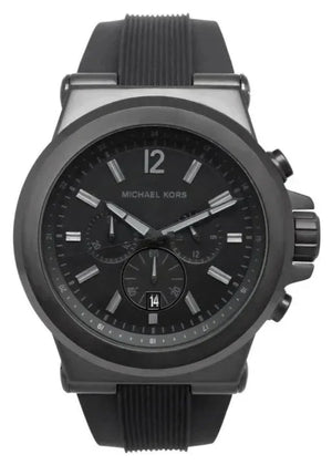 Michael Kors Dylan Black Dial Black Rubber Strap Watch for Men - MK8152 Authentic Buy Shop Now