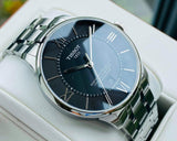 Tissot T Classic Chemin Des Tourelles Chronometer Black Dial Silver Steel Strap Watch For Men - T099.408.11.058.00 Authentic Buy Shop Now