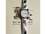 Burberry The City Silver Dial Brown Leather Strap Watch for Women - BU9136 Authentic Buy Shop Now