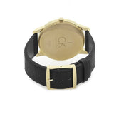 Calvin Klein City Mother of Pearl White Dial Black Leather Strap Watch for Men - K2G2G5C6 Authentic Buy Shop Now