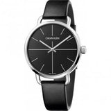 Calvin Klein Evan Black Dial Black Leather Strap Watch for Men - K7B211CZ Authentic Buy Shop Now