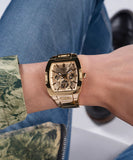 Guess Phoenix Multi Function Gold Dial Gold Steel Strap Watch for Men - GW0456G2 Authentic Buy Shop Now