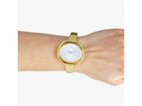 Calvin Klein Impetuous White Dial Gold Steel Strap Watch for Women - K4F2N516 Authentic Buy Shop Now