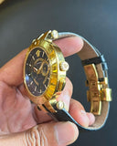 Versace V-Race Quartz Black Dial Black Leather Strap Watch For Men - VEBV00119 Authentic Buy Shop Now