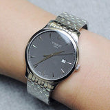 Tissot T Classic Tradition Grey Dial Silver Steel Strap Watch For Men - T063.610.11.067.00 Authentic Buy Shop Now