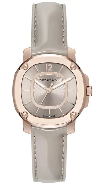 Burberry The Britain Gray Dial Gray Leather Strap Watch for Women - BBY1718 Authentic Buy Shop Now