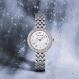Emporio Armani Rosa Quartz White Dial Silver Steel Strap Watch For Women - AR11354 Authentic Buy Shop Now