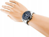 Hugo Boss Rafale Quartz Blue Dial Silver Steel Strap Watch for Men - 1513510 Authentic Buy Shop Now