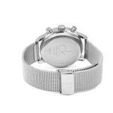 Calvin Klein City Chronograph White Dial Silver Mesh Bracelet Watch for Men - K2G27126 Authentic Buy Shop Now